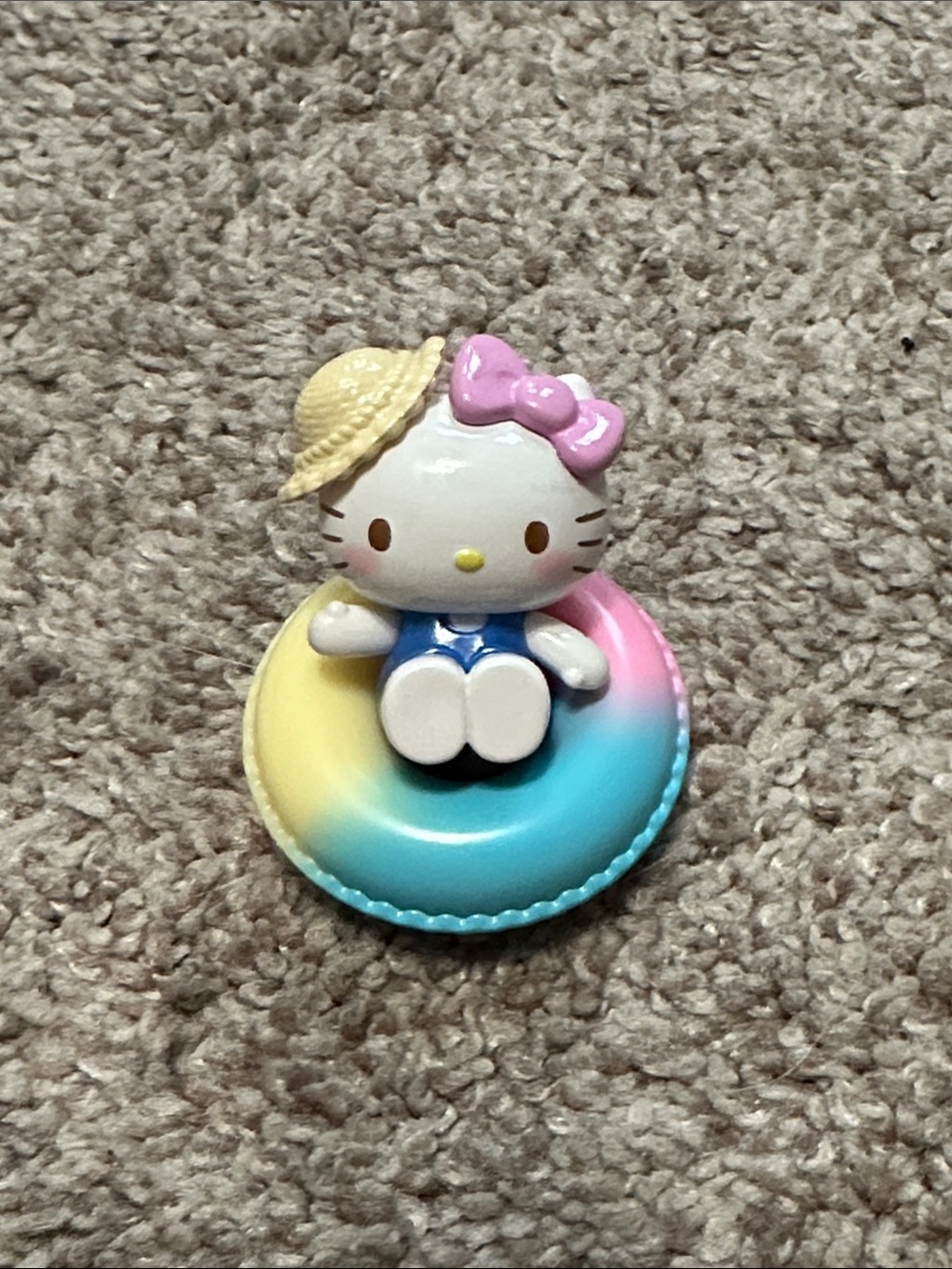 Hello Kitty Mini Swim Ring Figurine